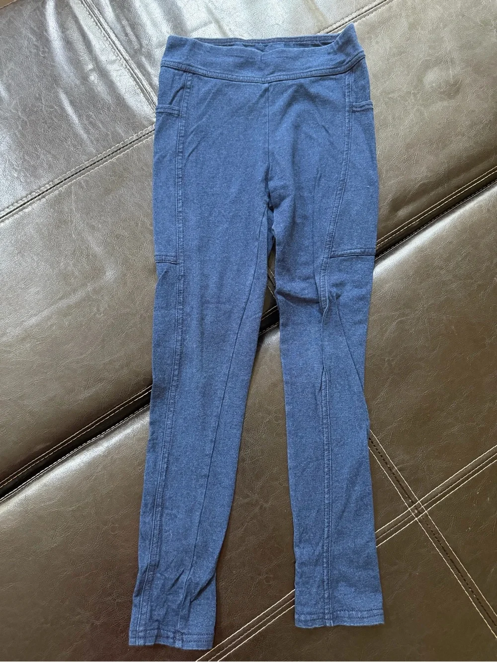 Jumping Beans - Girl’s Dark Blue Denim Style Stretch Pull-On Leggings